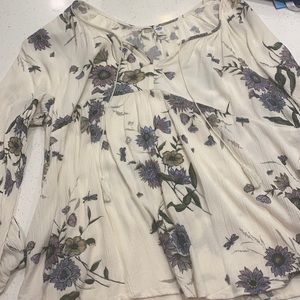 White floral old navy tunic